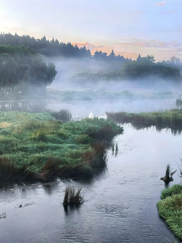 Фотопейзаж - Туман над рекой. Протва