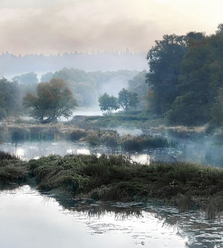 Фотопейзаж - Утро туманное. Протва