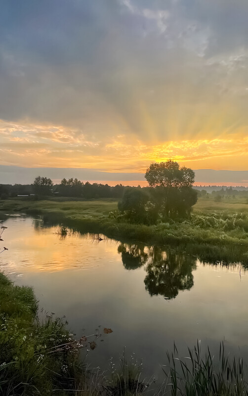 Фотопейзаж - Рассвет над Протвой