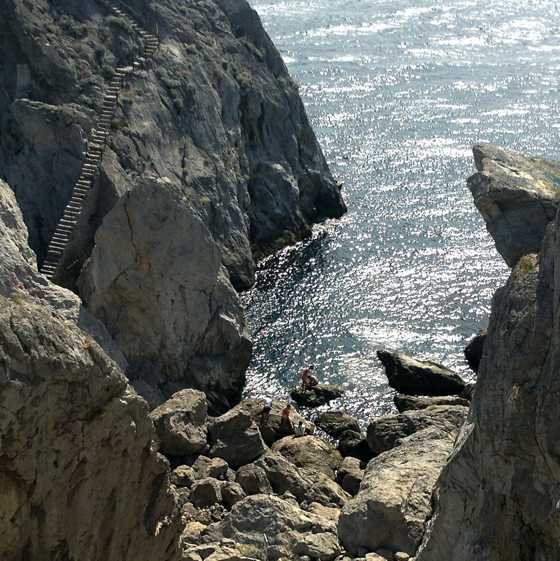 Дикий пляж в Симеизе